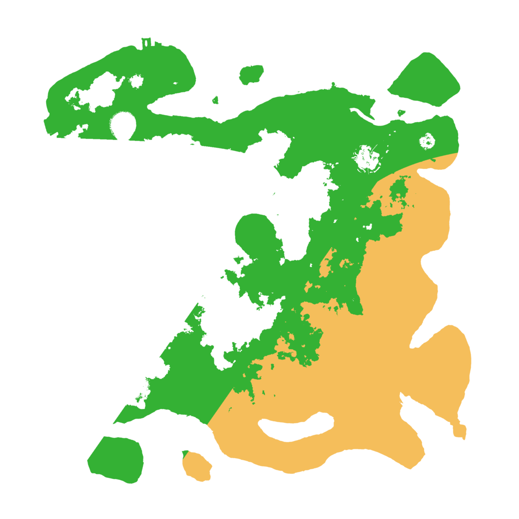Biome Rust Map: Procedural Map, Size: 3500, Seed: 2664876