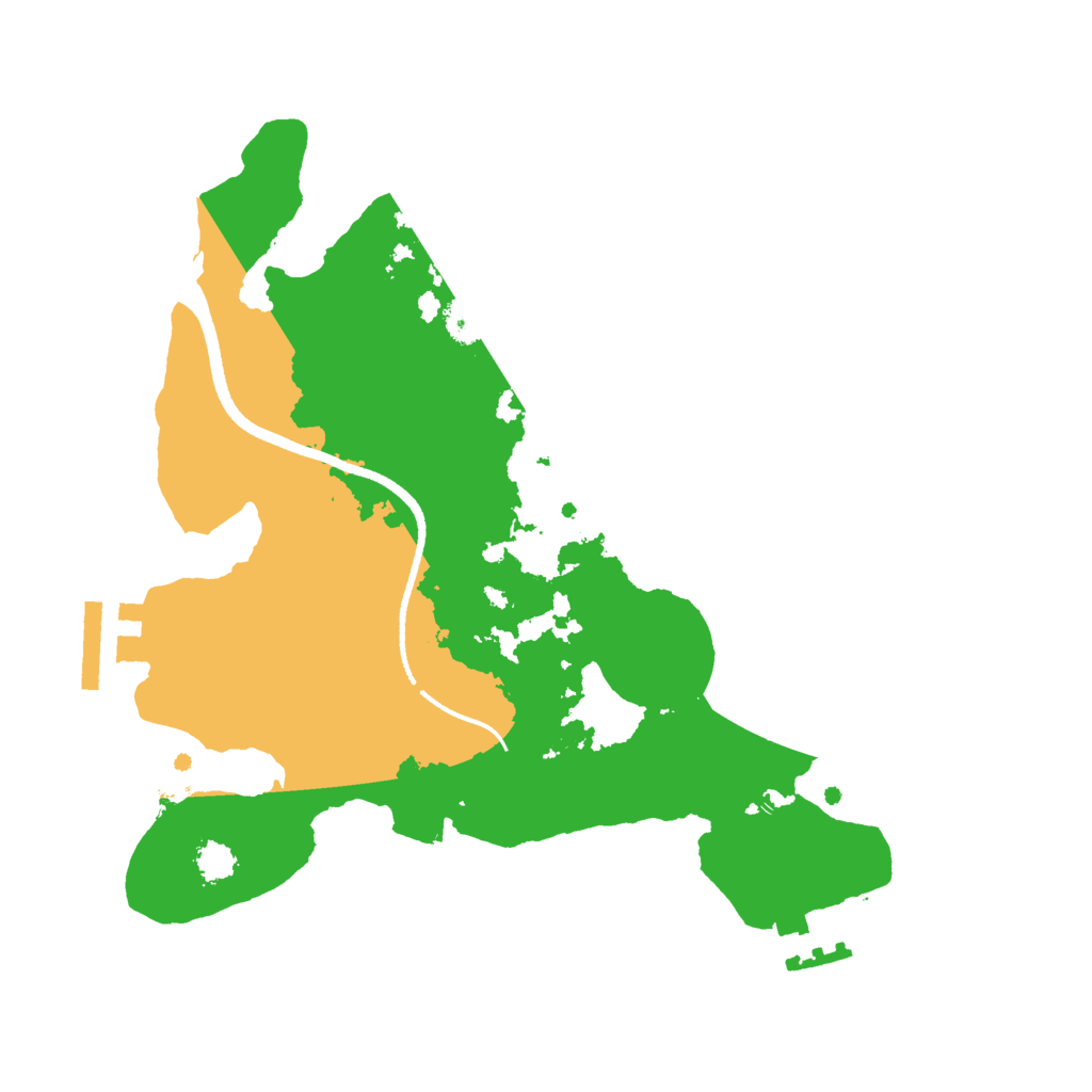 Biome Rust Map: Procedural Map, Size: 2500, Seed: 1369773856