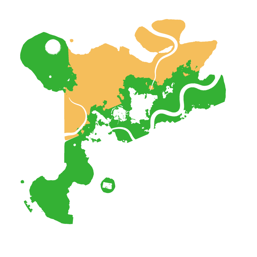 Biome Rust Map: Procedural Map, Size: 3000, Seed: 15896