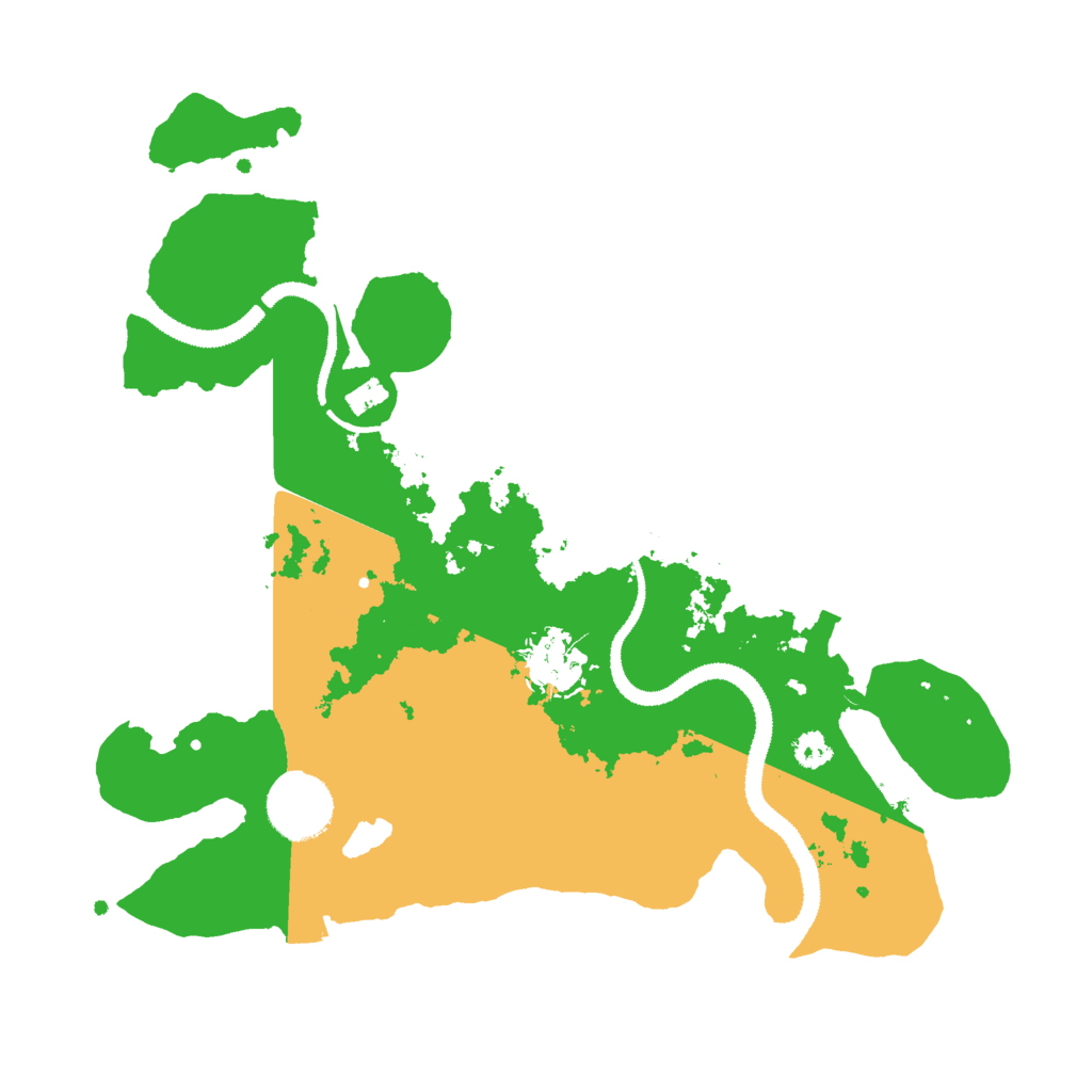 Biome Rust Map: Procedural Map, Size: 3000, Seed: 21223