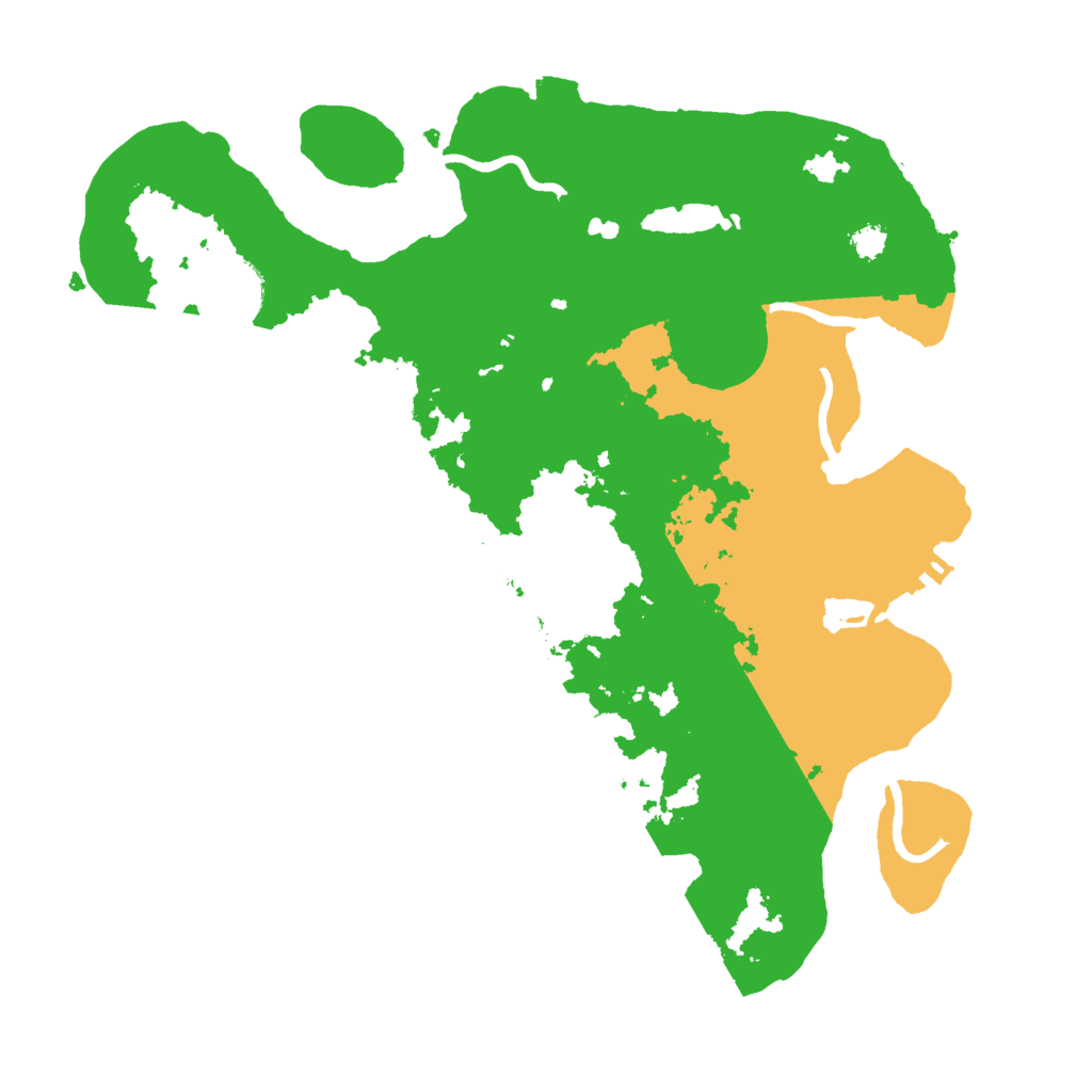 Biome Rust Map: Procedural Map, Size: 3000, Seed: 24370168