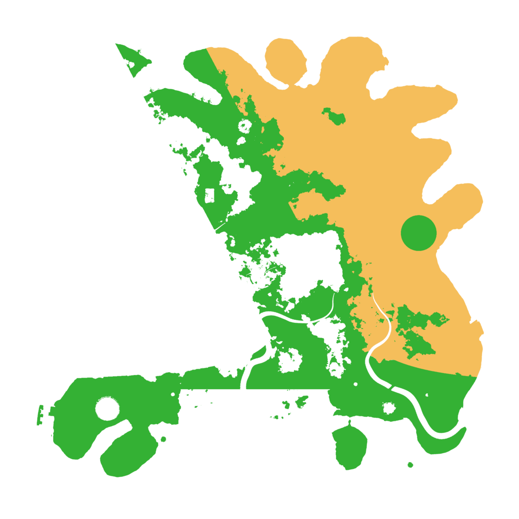 Biome Rust Map: Procedural Map, Size: 3850, Seed: 451950848