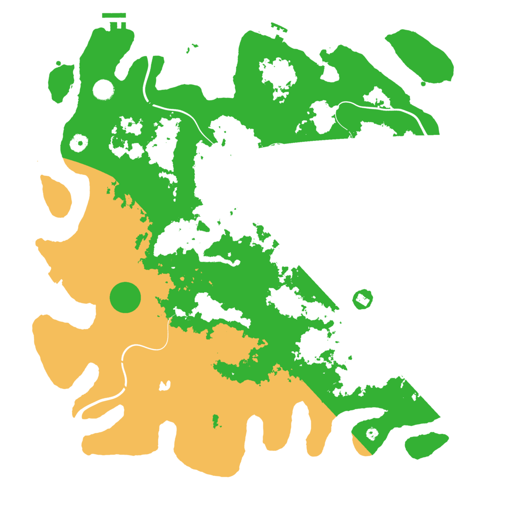 Biome Rust Map: Procedural Map, Size: 4300, Seed: 34007576