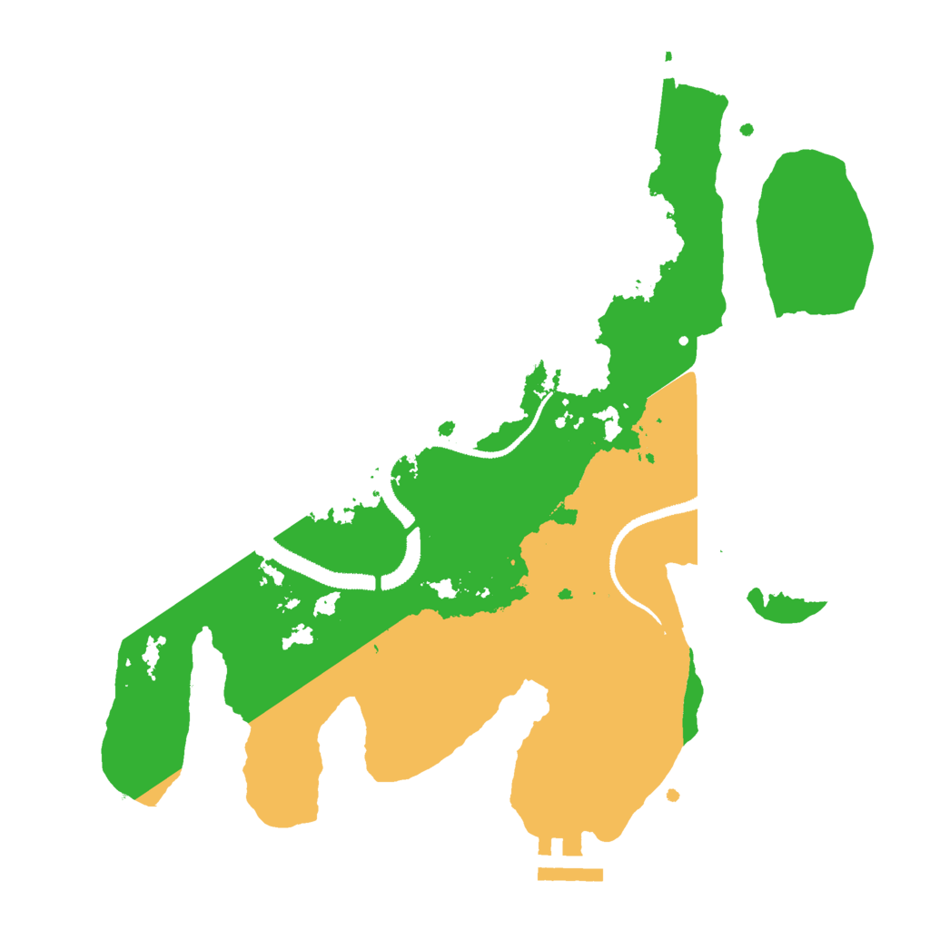 Biome Rust Map: Procedural Map, Size: 2880, Seed: 116