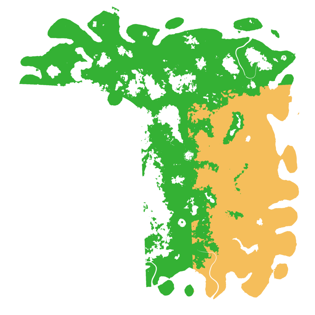 Biome Rust Map: Procedural Map, Size: 6000, Seed: 11111515
