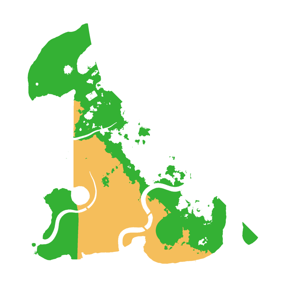 Biome Rust Map: Procedural Map, Size: 3000, Seed: 32852