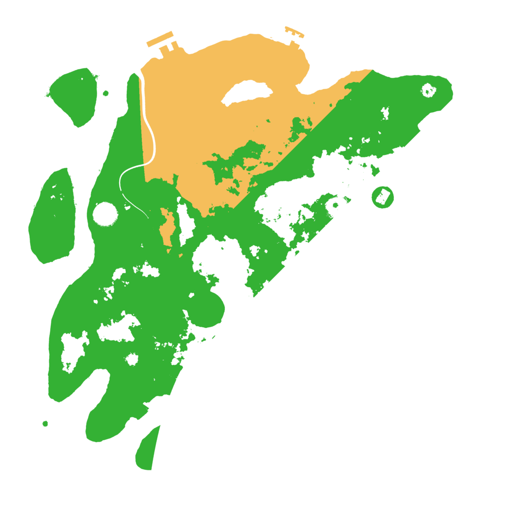 Biome Rust Map: Procedural Map, Size: 3750, Seed: 498084