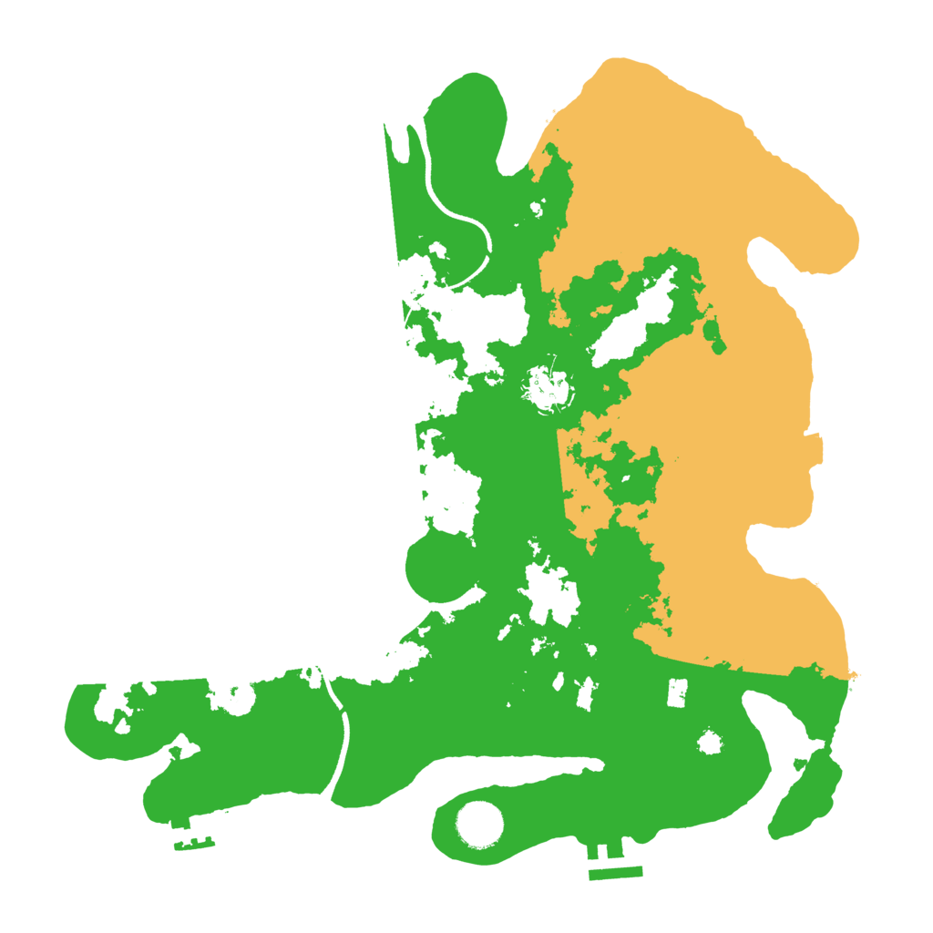 Biome Rust Map: Procedural Map, Size: 3500, Seed: 129504883