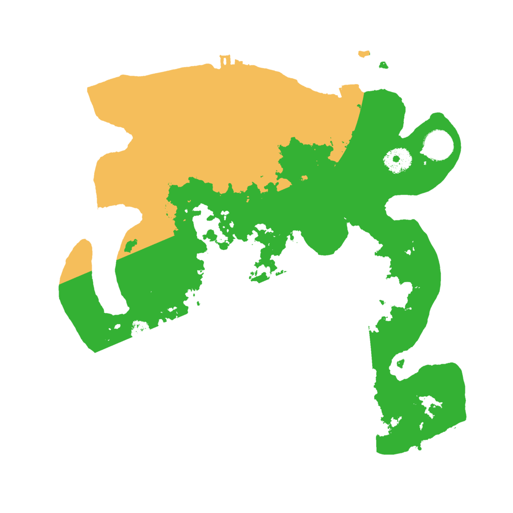 Biome Rust Map: Procedural Map, Size: 3000, Seed: 49133