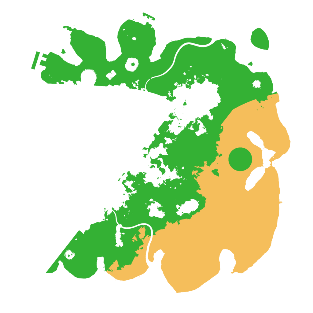 Biome Rust Map: Procedural Map, Size: 3500, Seed: 1945481553