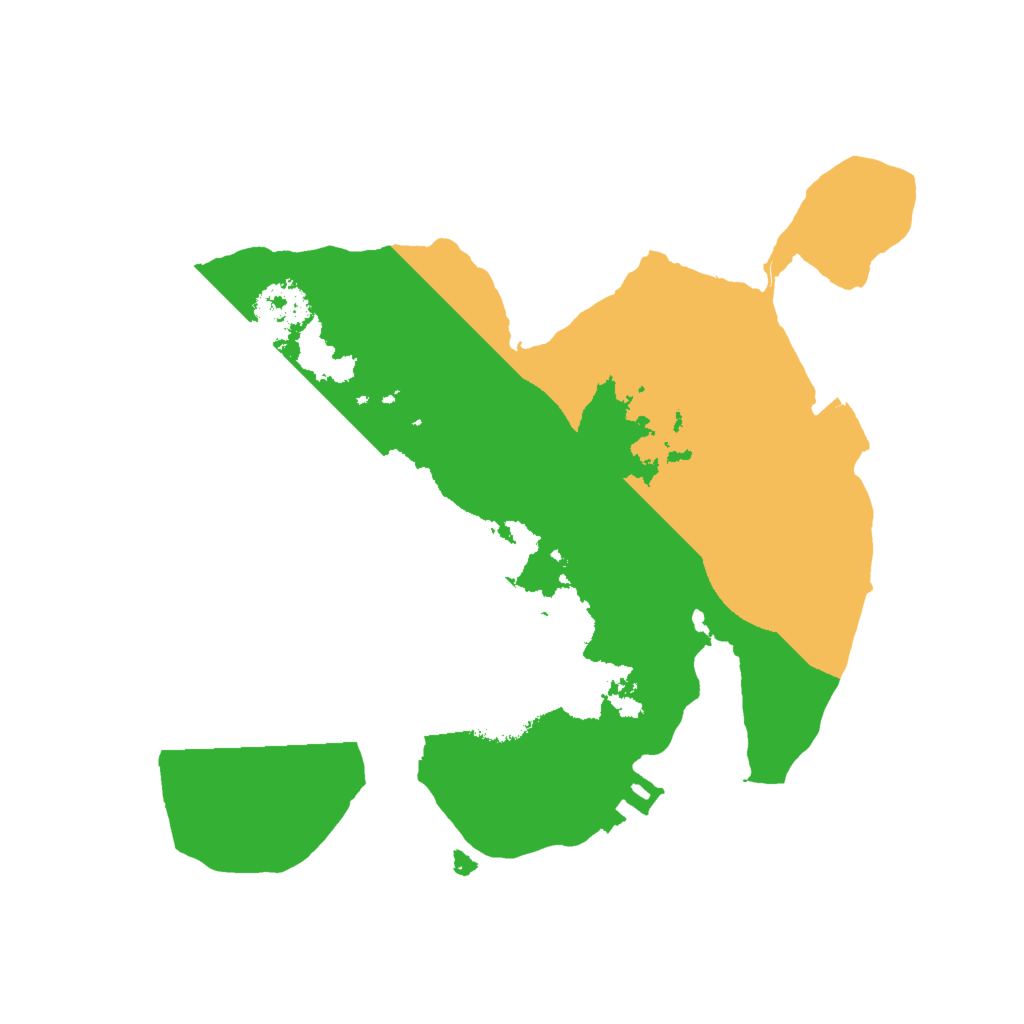 Biome Rust Map: Procedural Map, Size: 2000, Seed: 35238