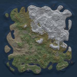 Thumbnail Rust Map: Procedural Map, Size: 4500, Seed: 577838664, 19 Monuments