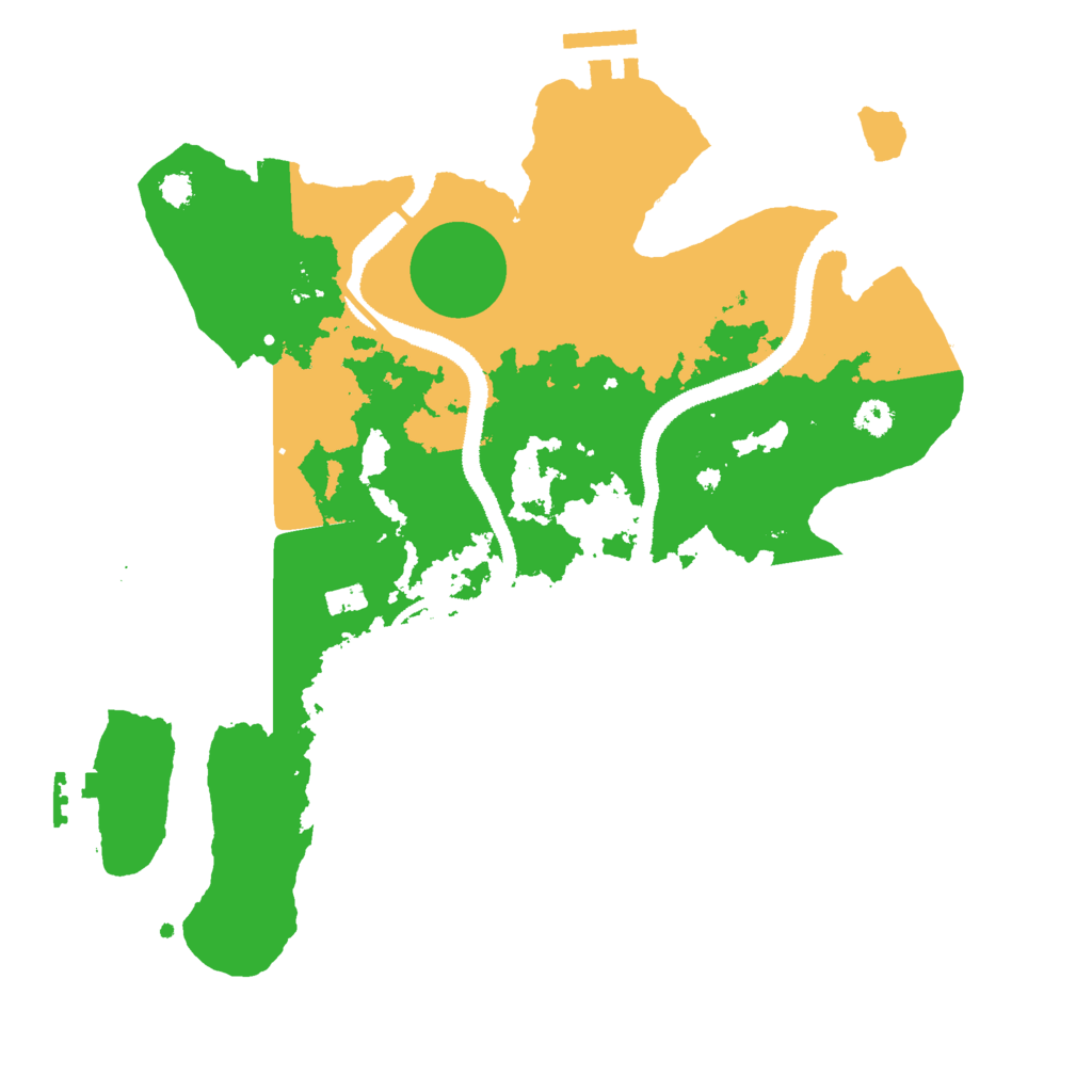 Biome Rust Map: Procedural Map, Size: 3000, Seed: 7294