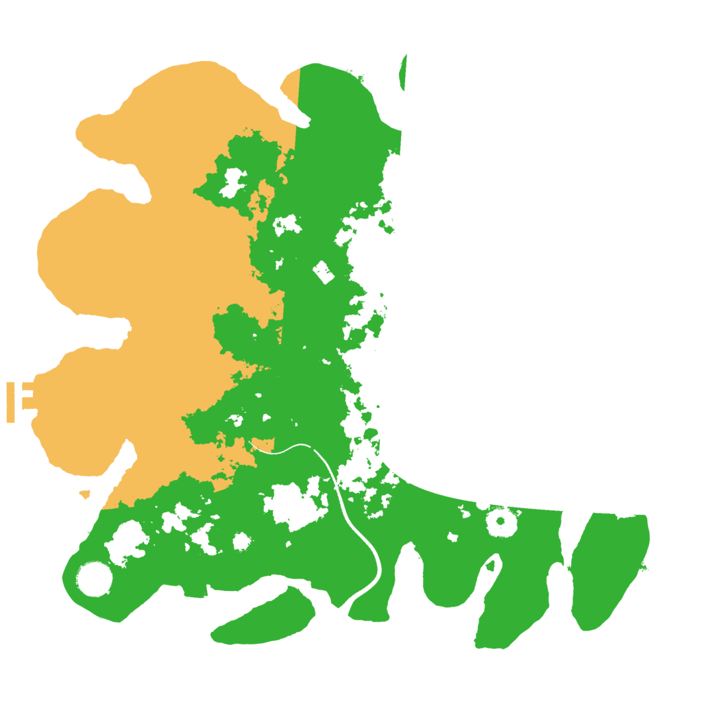 Biome Rust Map: Procedural Map, Size: 3500, Seed: 52595