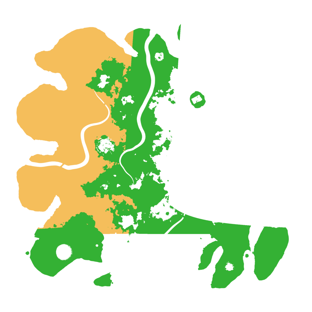 Biome Rust Map: Procedural Map, Size: 3500, Seed: 52595