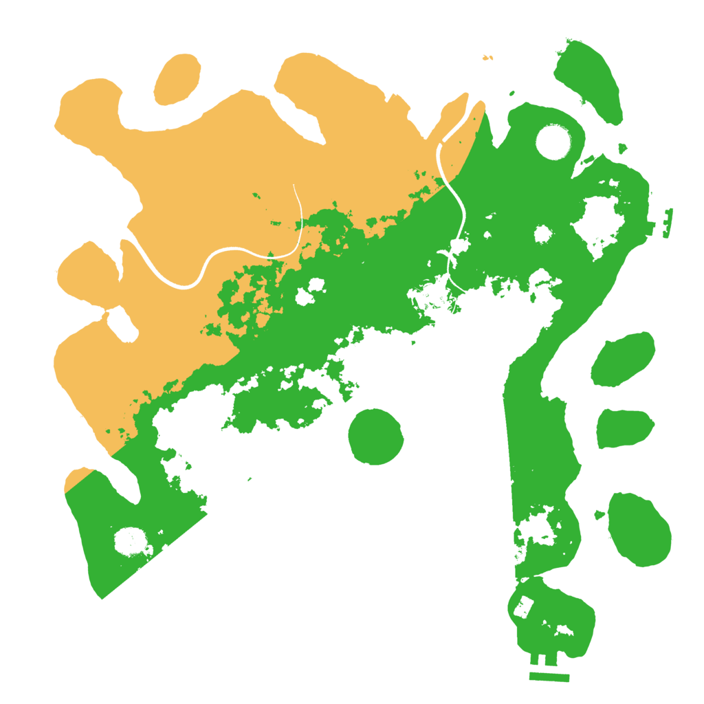 Biome Rust Map: Procedural Map, Size: 3550, Seed: 62220850