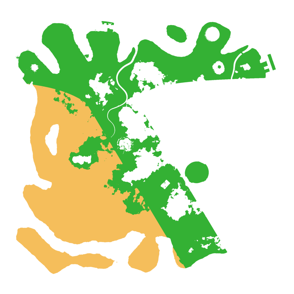 Biome Rust Map: Procedural Map, Size: 3600, Seed: 18390474