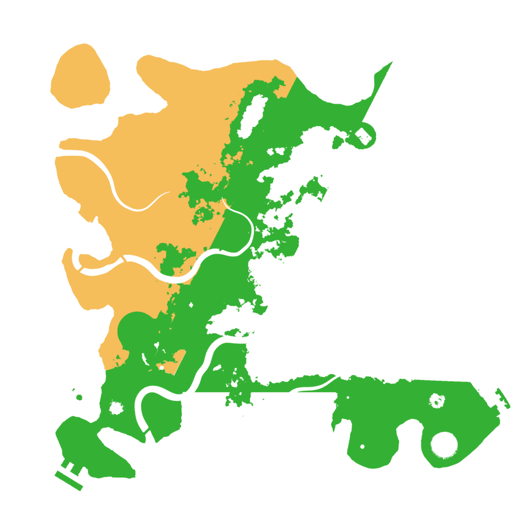 Biome Rust Map: Procedural Map, Size: 3500, Seed: 451511611