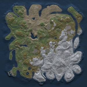 Thumbnail Rust Map: Procedural Map, Size: 4250, Seed: 93847828, 15 Monuments