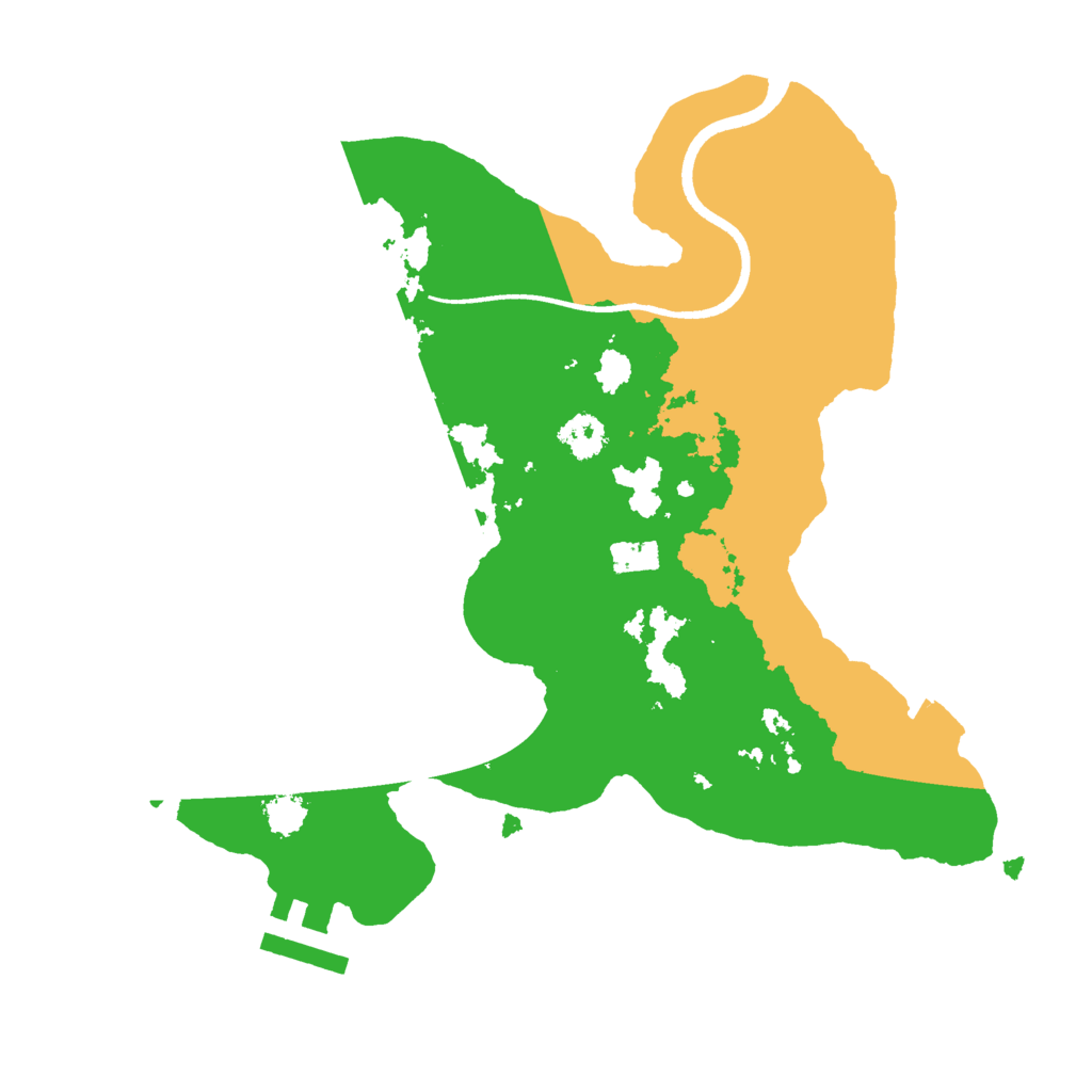 Biome Rust Map: Procedural Map, Size: 2500, Seed: 124235463