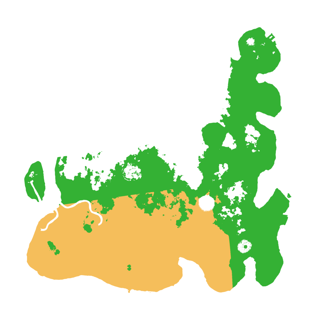 Biome Rust Map: Procedural Map, Size: 3600, Seed: 1072723286