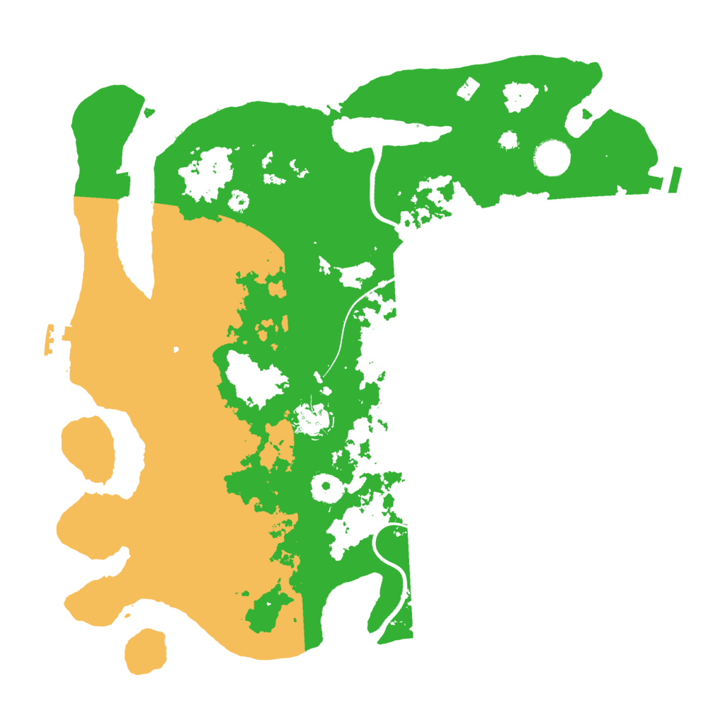 Biome Rust Map: Procedural Map, Size: 3500, Seed: 864095703