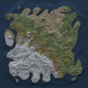 Thumbnail Rust Map: Procedural Map, Size: 4500, Seed: 1356562643, 19 Monuments