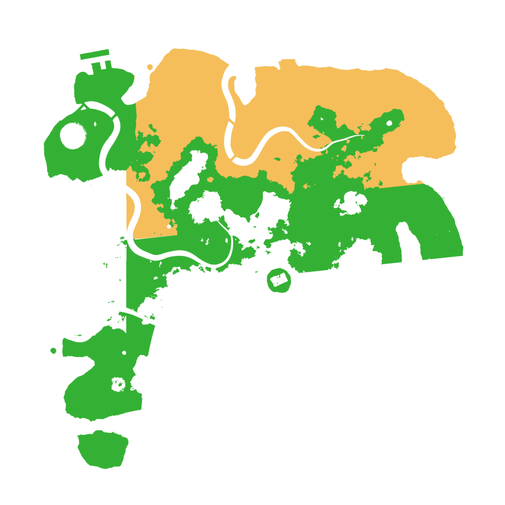 Biome Rust Map: Procedural Map, Size: 3500, Seed: 849136195