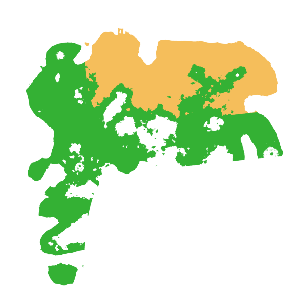 Biome Rust Map: Procedural Map, Size: 3500, Seed: 849136195