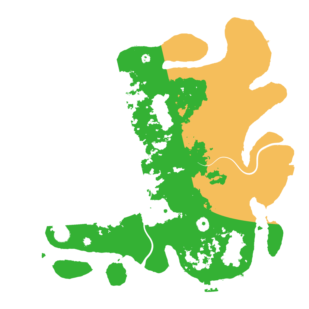 Biome Rust Map: Procedural Map, Size: 3500, Seed: 1137526252