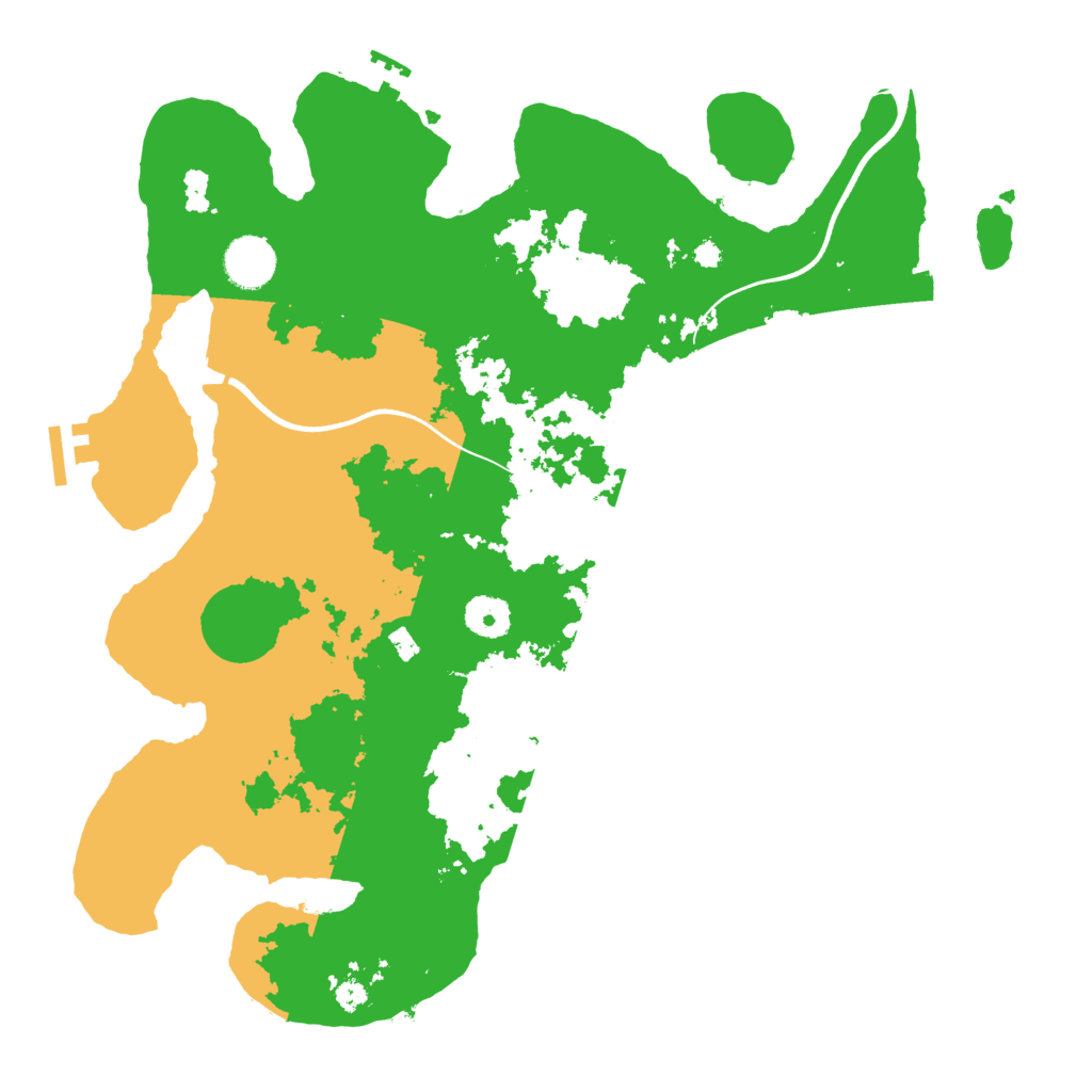 Biome Rust Map: Procedural Map, Size: 3700, Seed: 1657891799