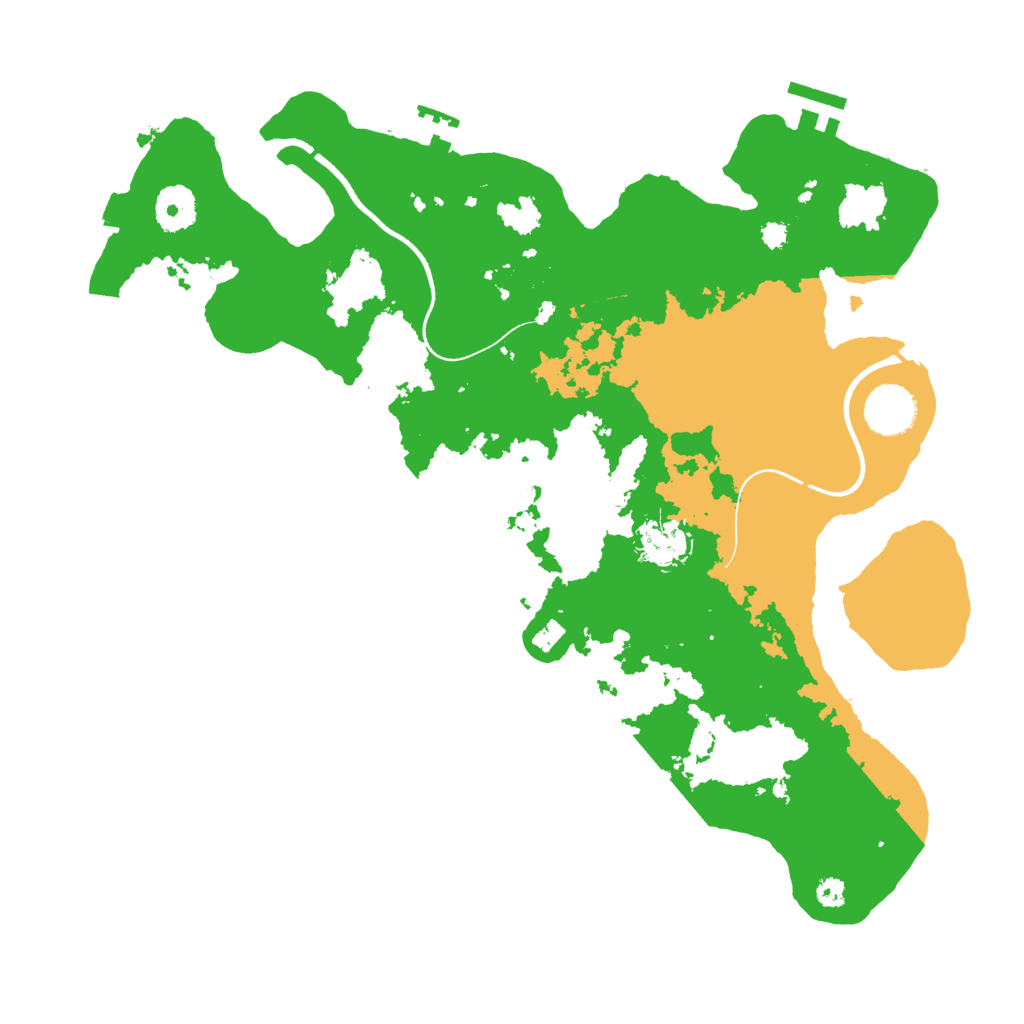 Biome Rust Map: Procedural Map, Size: 3500, Seed: 1915796657