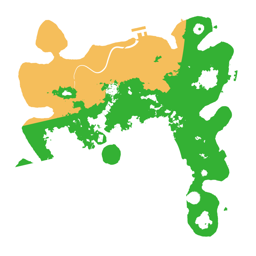 Biome Rust Map: Procedural Map, Size: 3600, Seed: 1946545805