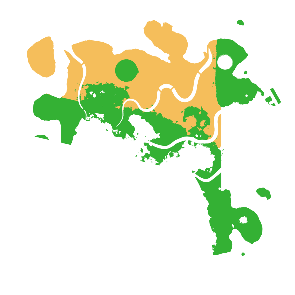 Biome Rust Map: Procedural Map, Size: 3500, Seed: 45966040