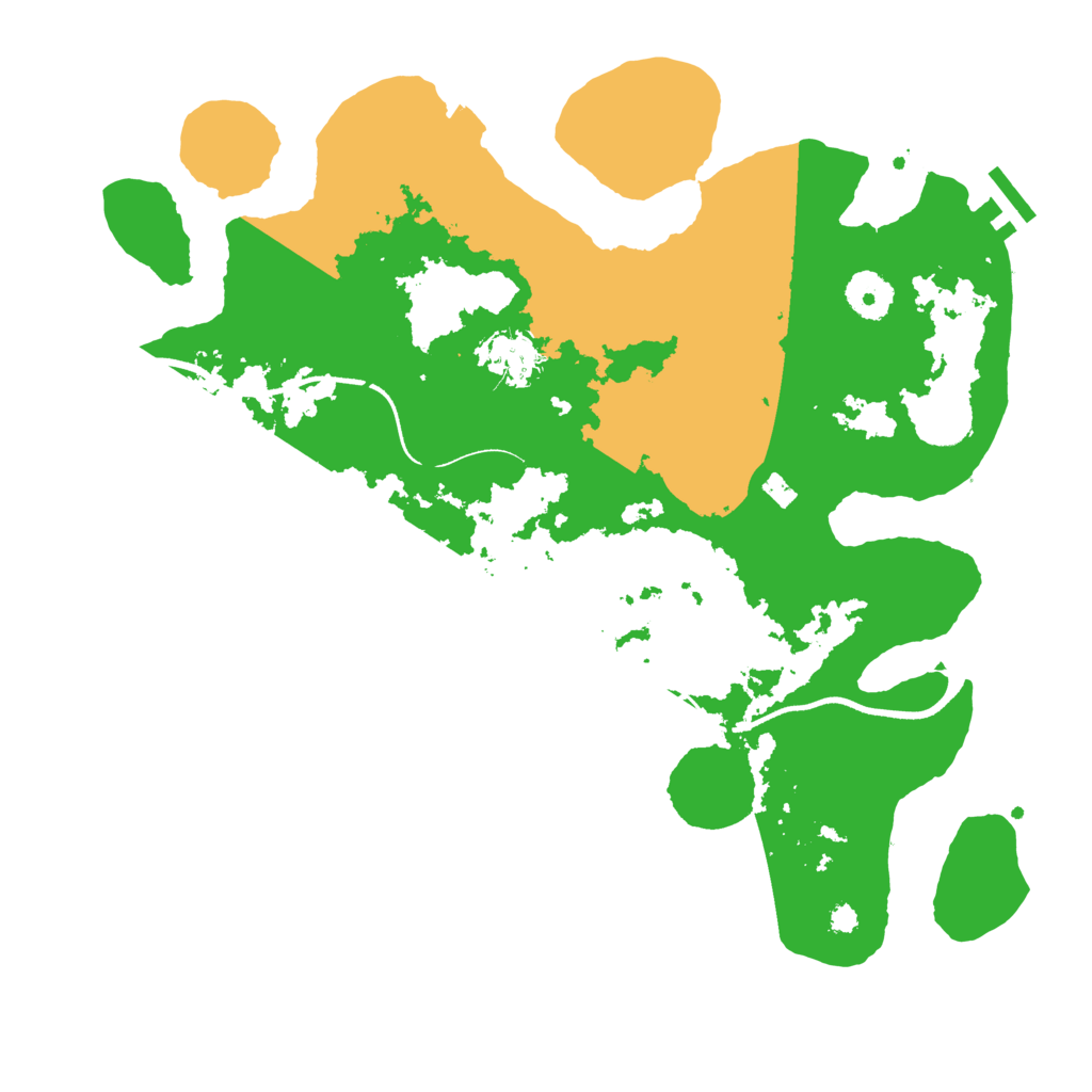 Biome Rust Map: Procedural Map, Size: 3500, Seed: 2137639073