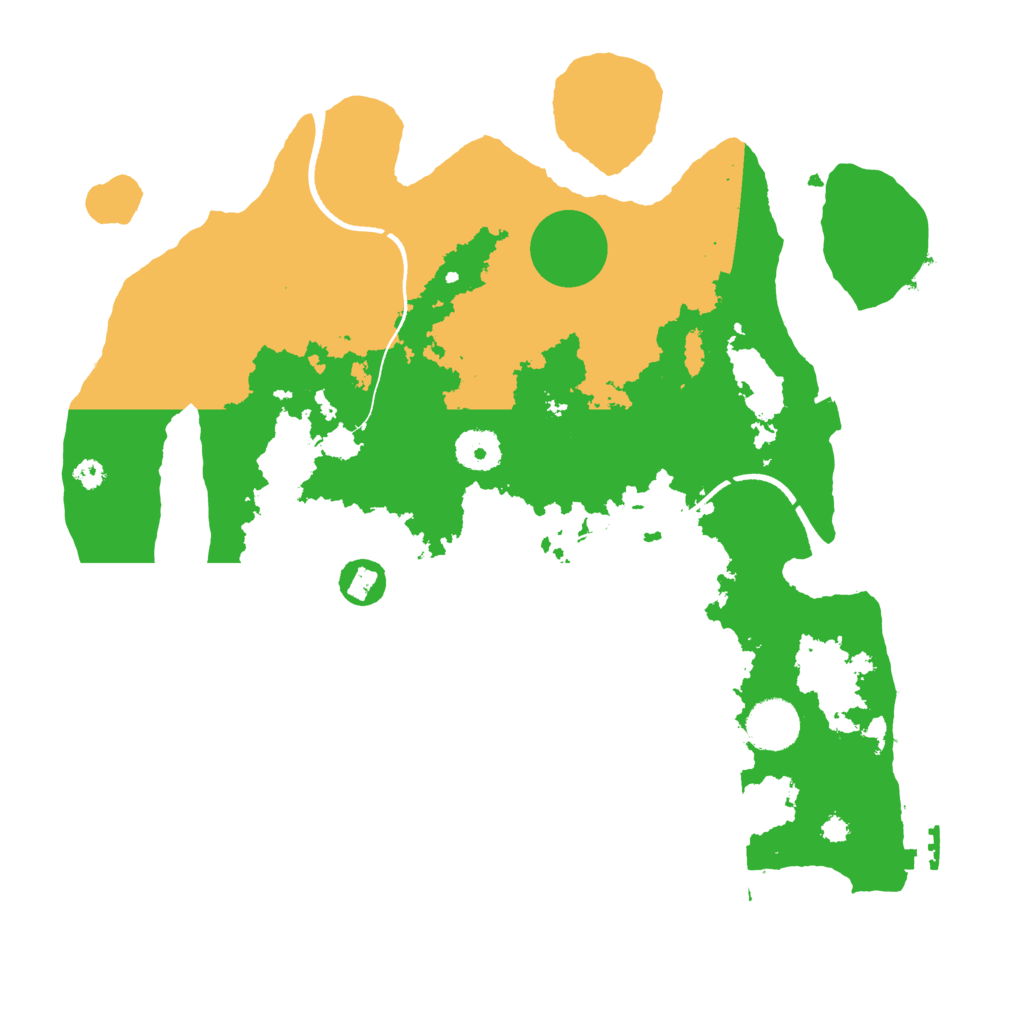 Biome Rust Map: Procedural Map, Size: 3500, Seed: 100052415