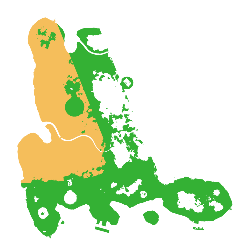 Biome Rust Map: Procedural Map, Size: 3500, Seed: 847245086