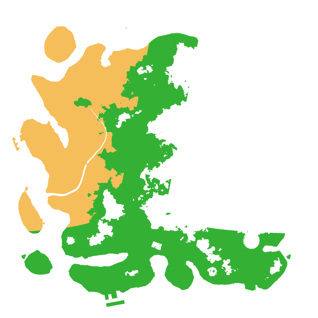 Biome Rust Map: Procedural Map, Size: 3500, Seed: 17144305