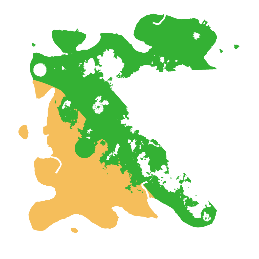 Biome Rust Map: Procedural Map, Size: 3500, Seed: 608923855