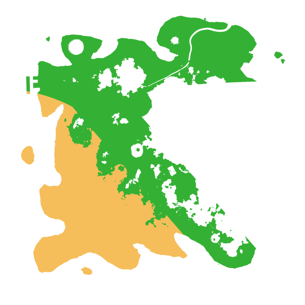 Biome Rust Map: Procedural Map, Size: 3500, Seed: 608923855