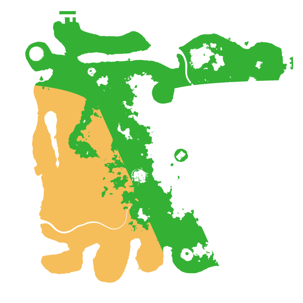 Biome Rust Map: Procedural Map, Size: 3700, Seed: 1266876