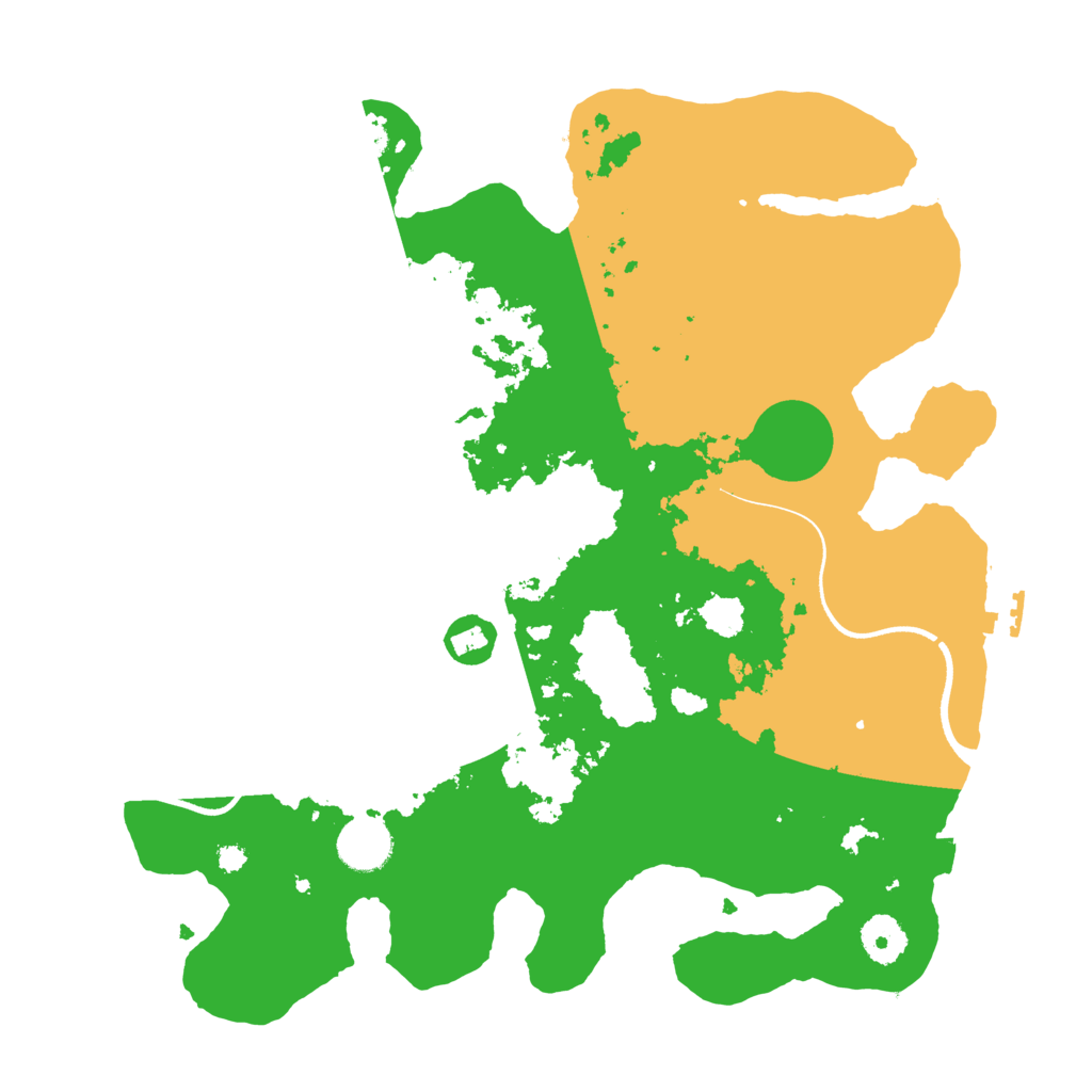 Biome Rust Map: Procedural Map, Size: 3550, Seed: 19871521