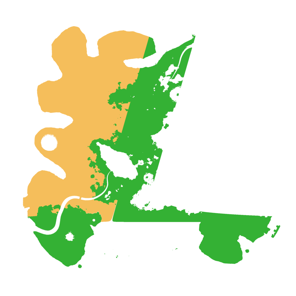 Biome Rust Map: Procedural Map, Size: 3200, Seed: 55560