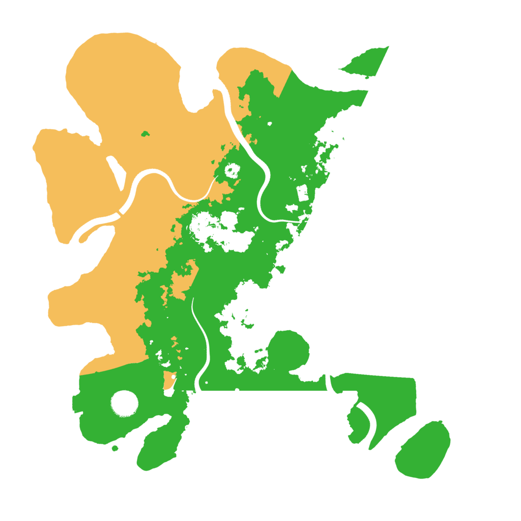 Biome Rust Map: Procedural Map, Size: 3500, Seed: 1357549897