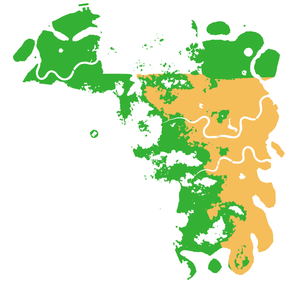 Biome Rust Map: Procedural Map, Size: 6000, Seed: 1192111742