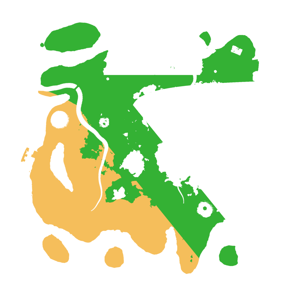 Biome Rust Map: Procedural Map, Size: 3000, Seed: 19035