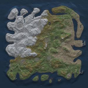 Thumbnail Rust Map: Procedural Map, Size: 4500, Seed: 635386601, 19 Monuments