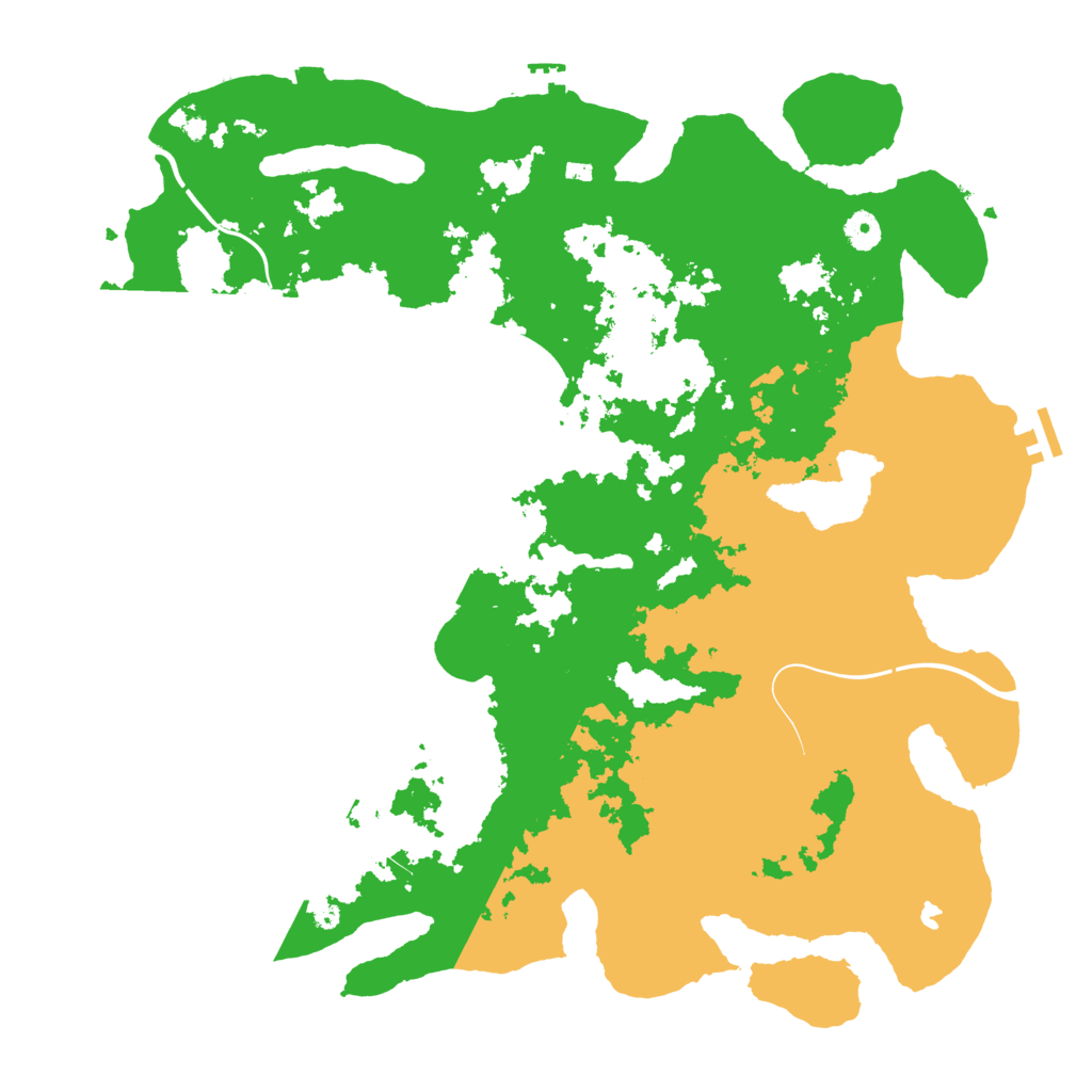 Biome Rust Map: Procedural Map, Size: 4400, Seed: 7460093