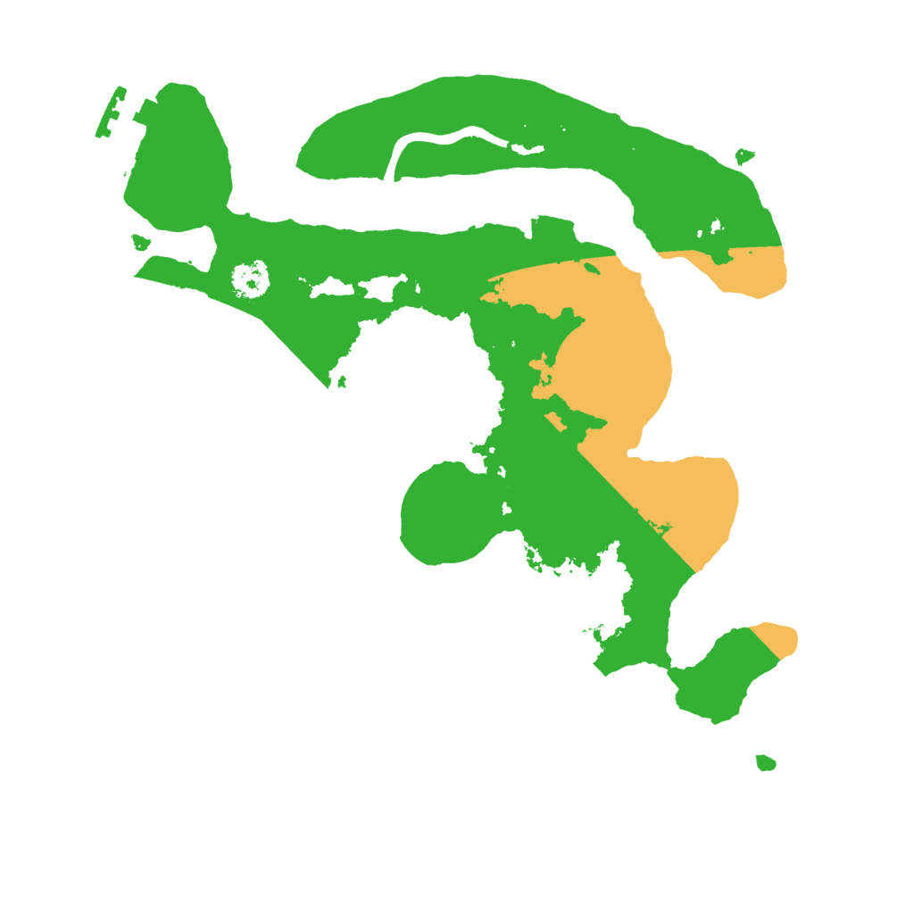 Biome Rust Map: Procedural Map, Size: 2500, Seed: 64027270