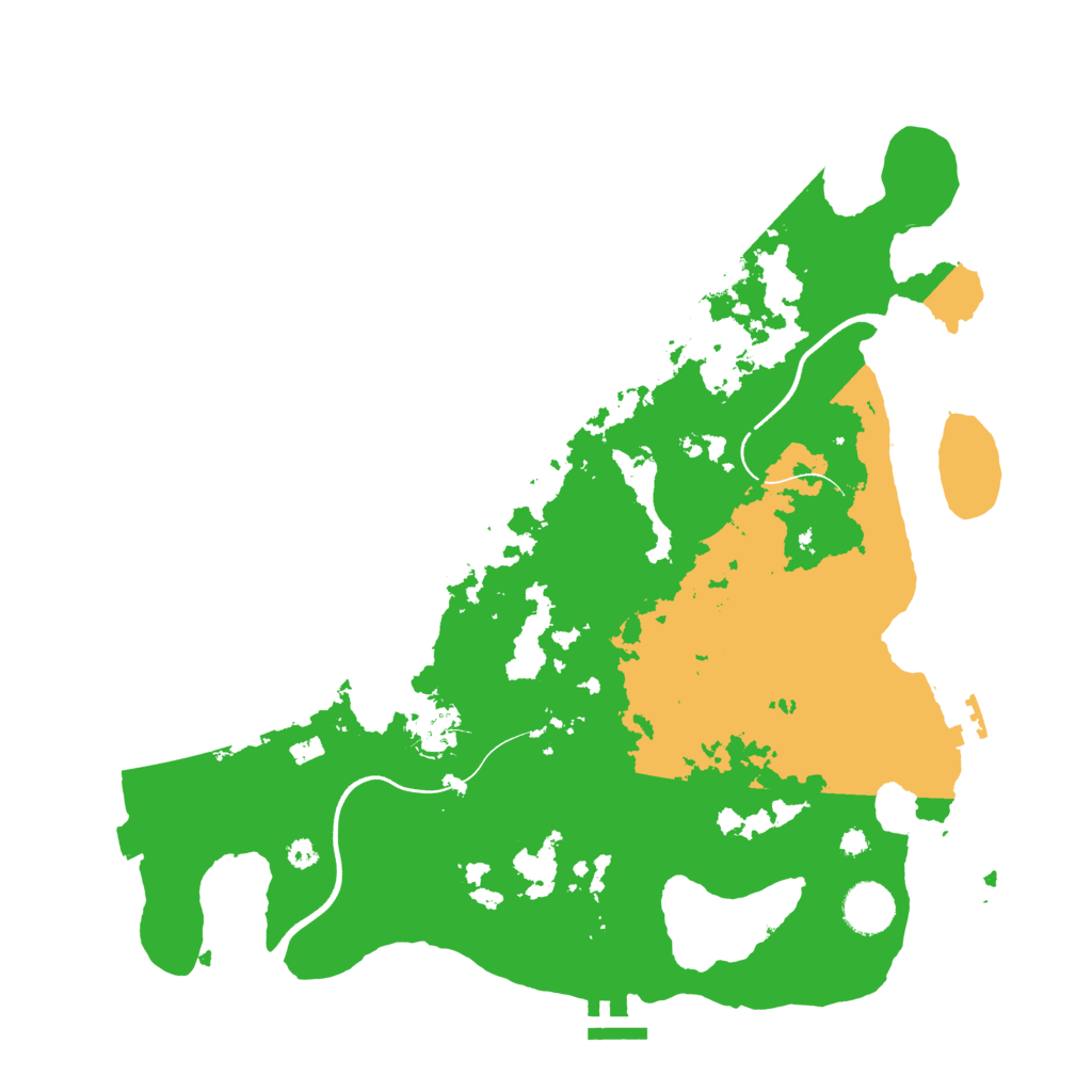 Biome Rust Map: Procedural Map, Size: 3700, Seed: 1506